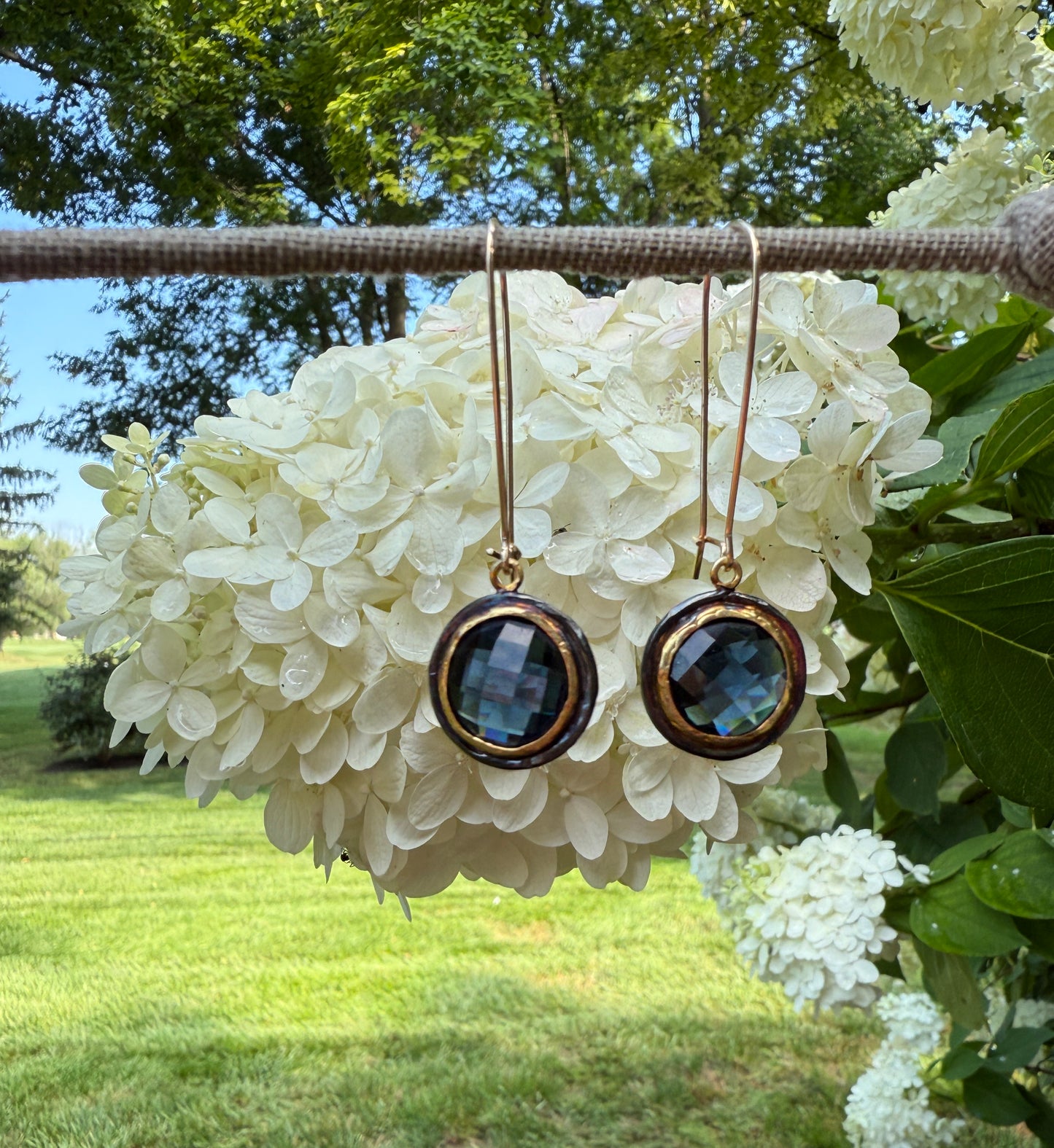 Marin Blue Crystal Earrings