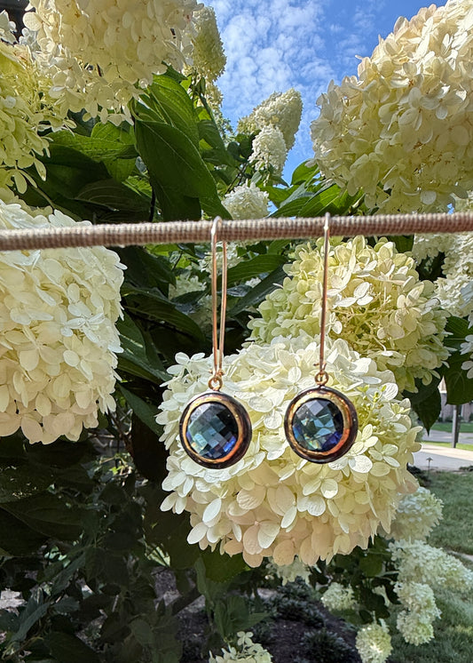 Marin Blue Crystal Earrings